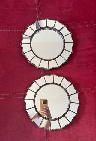 Juego de 2 espejos decorativos