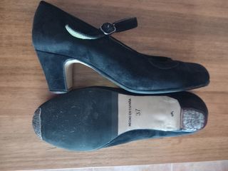 Zapatos Flamenco Profesionales Talla 37 Negros