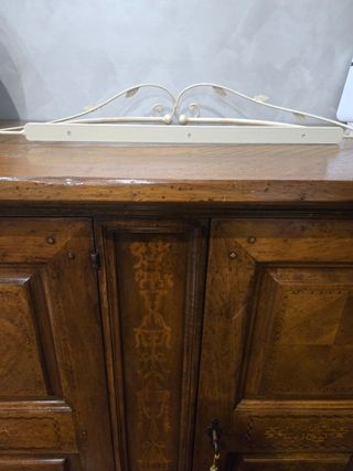 Supporto per tenda a baldacchino in ferro bianco