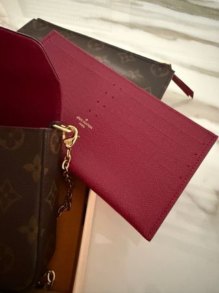 Cartera de mano Louis Vuitton Félicie Marrón