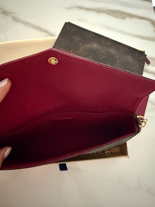 Cartera de mano Louis Vuitton Félicie Marrón