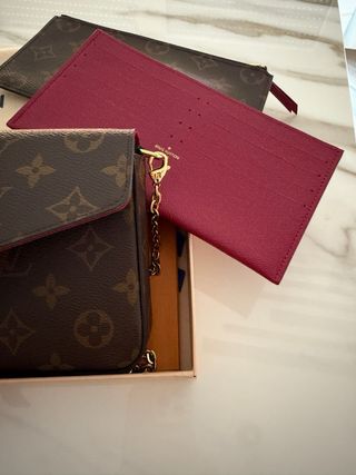 Cartera de mano Louis Vuitton Félicie Marrón