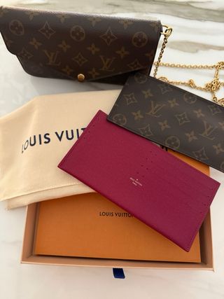 Cartera de mano Louis Vuitton Félicie Marrón