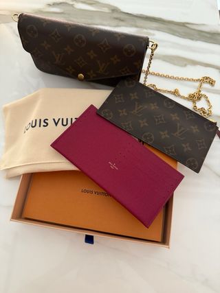 Cartera de mano Louis Vuitton Félicie Marrón