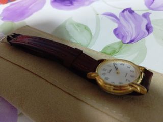 Reloj de Mujer Dorado y Marrón