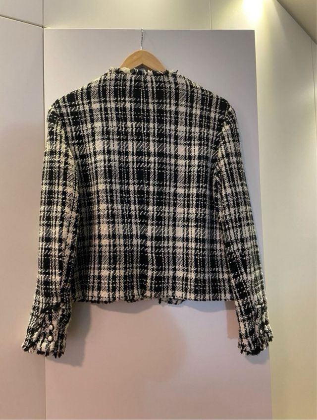 Chaqueta Zara cuadros mujer