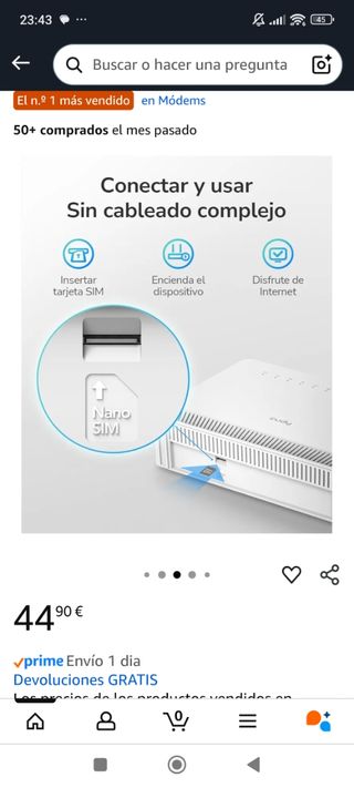 Cudy 4G LTE N300 Router modelo LT400
