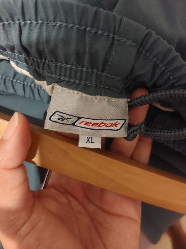 Pantalón Deportivo Reebok Gris Talla XL