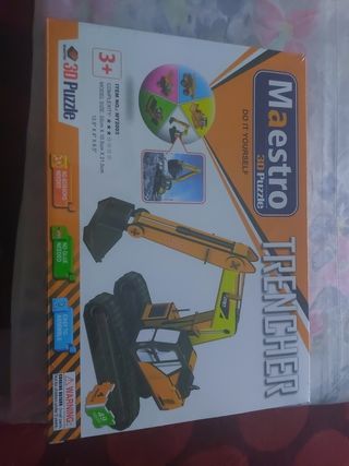 Puzzle 3D Maestro Excavadora