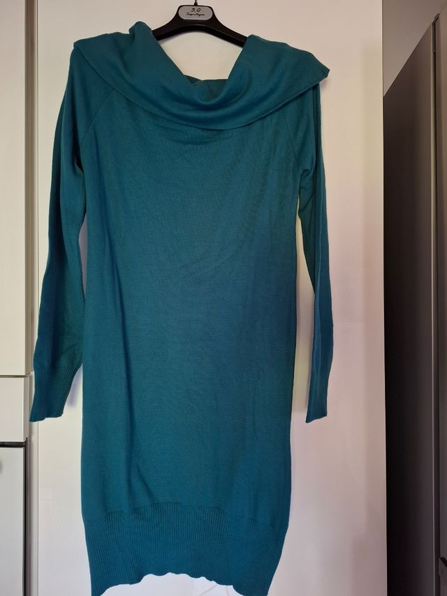 Maglia pesante invernale verde smeraldo S/M