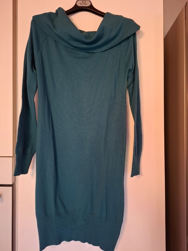 Maglia pesante invernale verde smeraldo S/M