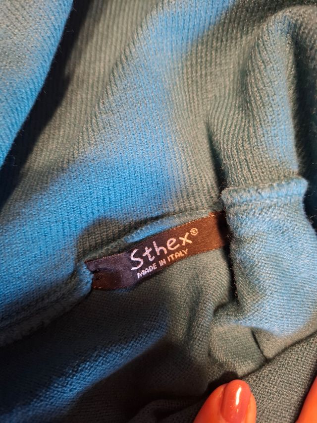 Maglia pesante invernale verde smeraldo S/M