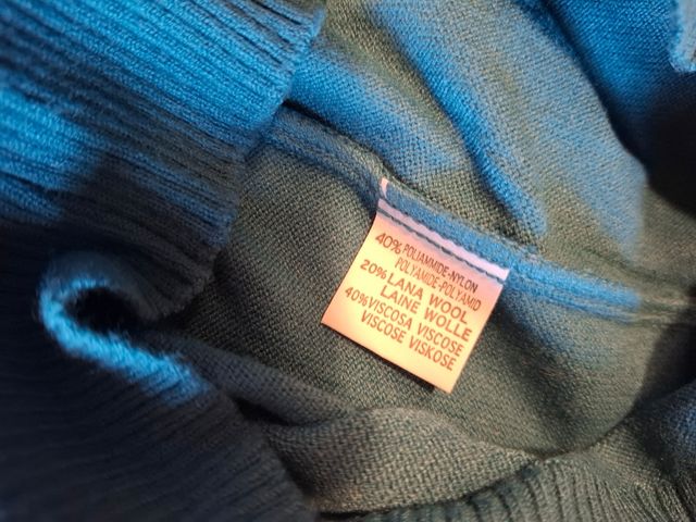 Maglia pesante invernale verde smeraldo S/M