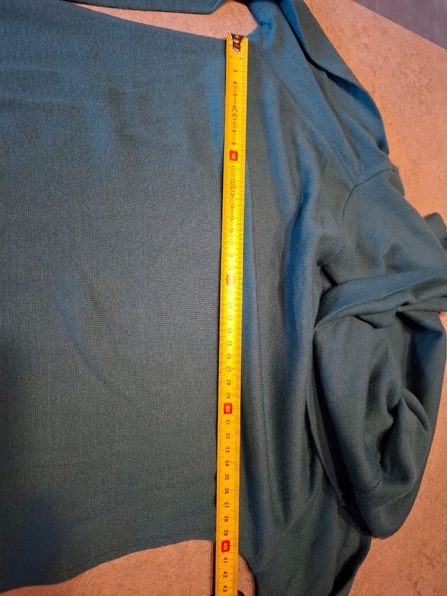 Maglia pesante invernale verde smeraldo S/M