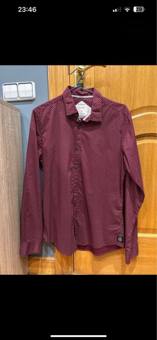 Camisa Springfield Roja Estampada