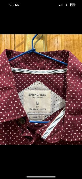 Camisa Springfield Roja Estampada