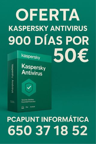 ANTIVIRUS PC 900 DIAS OFERTA VIRUS ORDENADOR