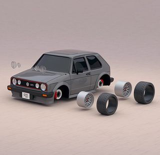 Modellini di auto a fumetti 1/64 e 1/43