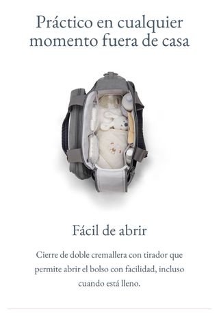 Bolso Cambiador Inglesina Dual Bag Gris