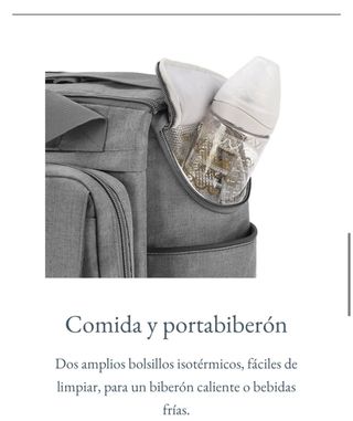 Bolso Cambiador Inglesina Dual Bag Gris