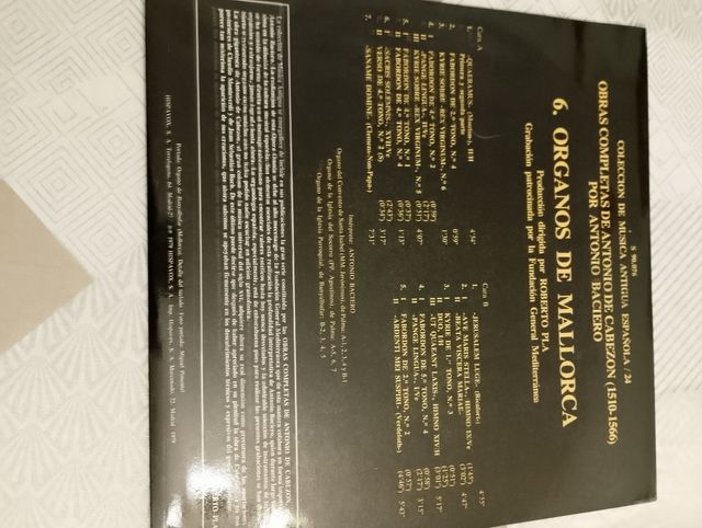 Disco Vinilo Música Antigua Española Vol. 29