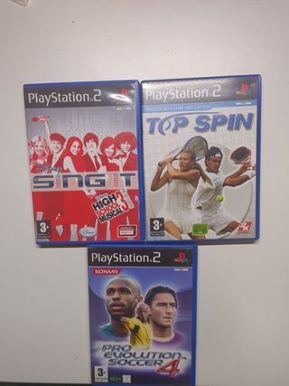 Juegos PlayStation 2: Sing It, Top Spin, PES 4