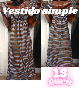 Vestido de Wax vibrantes recién hechos
