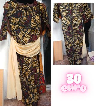 Vestido de Wax vibrantes recién hechos