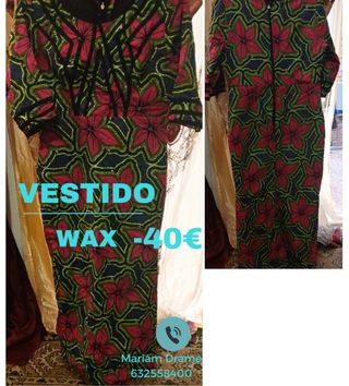 Vestido de Wax vibrantes recién hechos