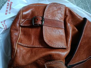 Mochila - bolso cuero