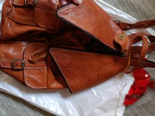 Mochila - bolso cuero