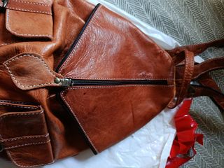 Mochila - bolso cuero