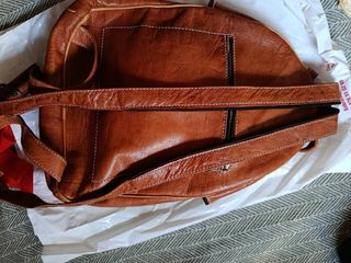 Mochila - bolso cuero