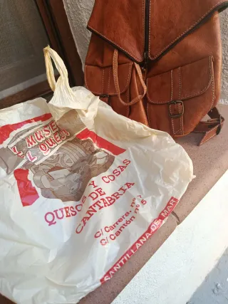 Mochila - bolso cuero