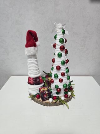 Decorazione natalizia con portacandele