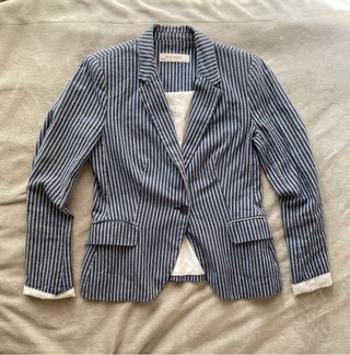 Americana Zara Rayas Azul