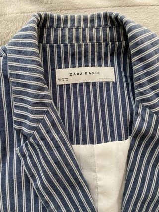 Americana Zara Rayas Azul