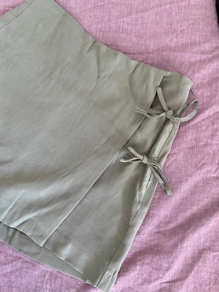 Falda Pantalón Stradivarius Verde Talla M