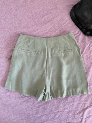 Falda Pantalón Stradivarius Verde Talla M