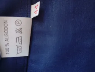 Camisa de trabajo azul hombre Talla 44