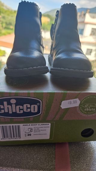 Stivaletti neonata neri chicco