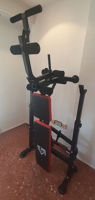 Banco de Musculación Plegable HomCoM y esterillas