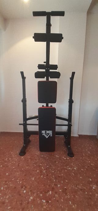 Banco de Musculación Plegable HomCoM y esterillas
