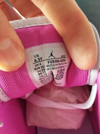 Nike Jordan Rosas y Blancas Talla 38