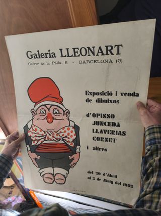 Cartel Galeria Lleonart Exposició dibuixos 1982