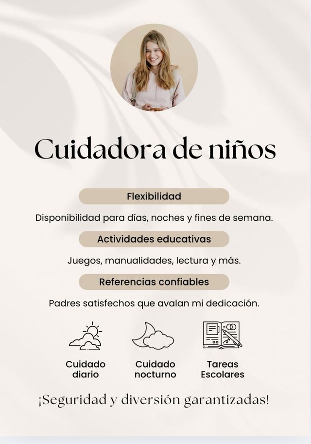 Cuidadora/niñera