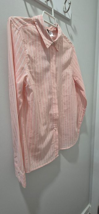 Camisa H&M Rayas Rosa y Blanca