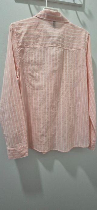 Camisa H&M Rayas Rosa y Blanca