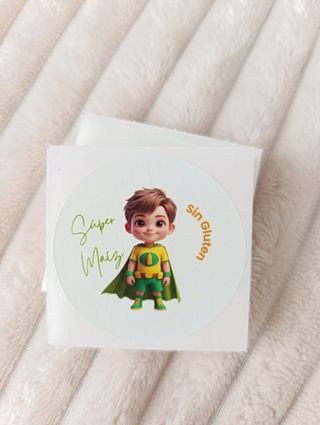 Pack de 20 pegatinas diseño SIN GLUTEN