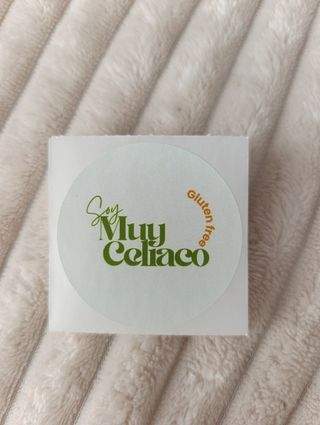 Pack de 20 pegatinas diseño SIN GLUTEN